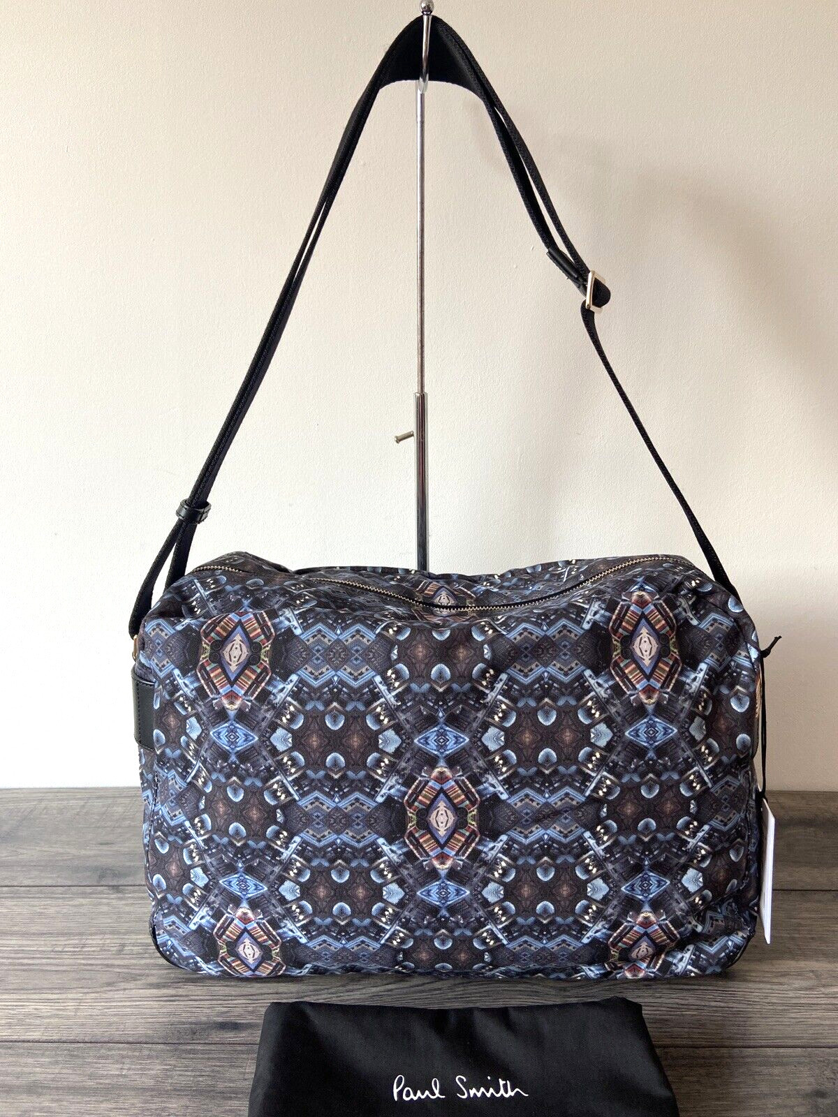 PAUL SMITH KALEIDOSCOPE MINI PRINT FOLIO MESSENGER BAG RETAIL BNWT