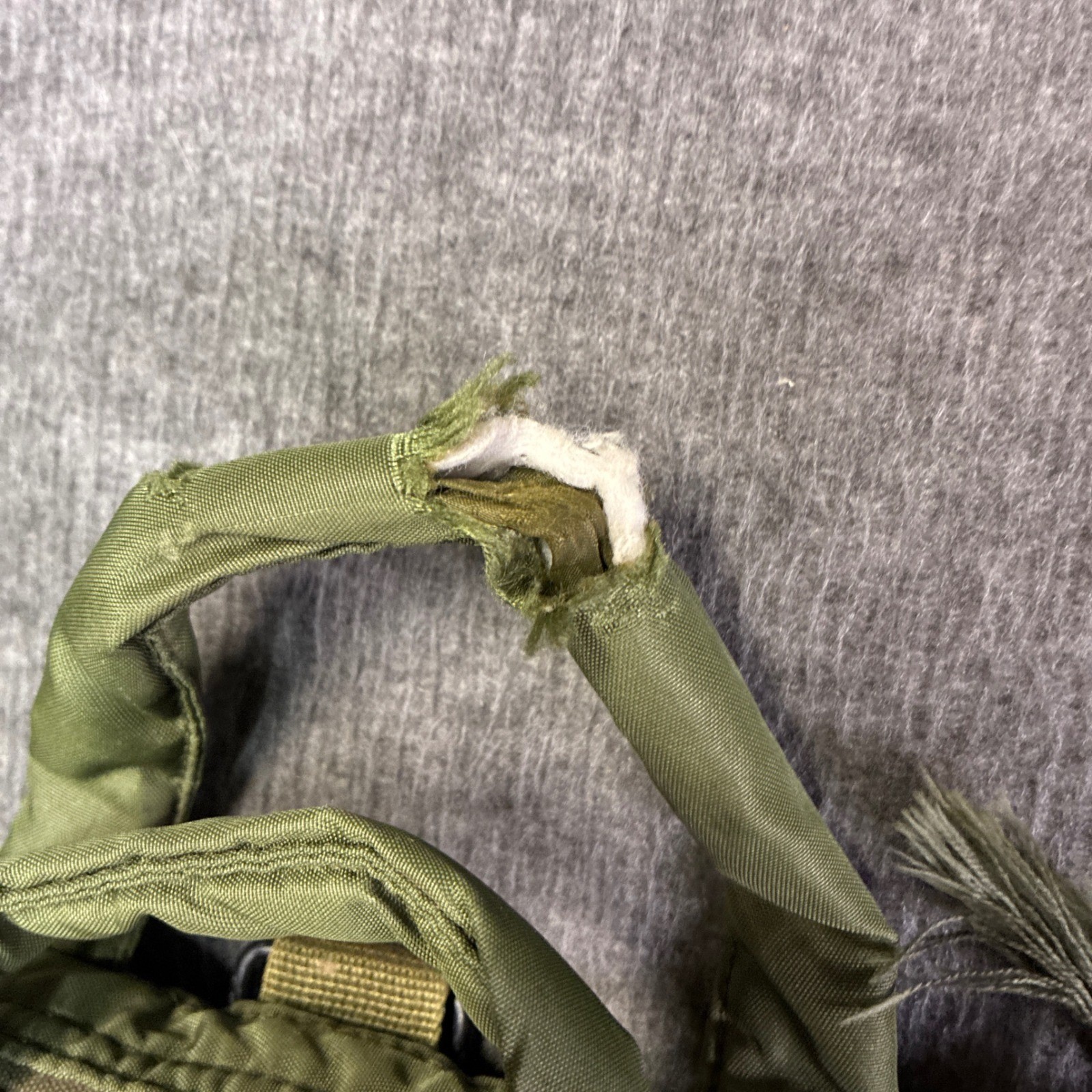 General Fabrics Corp Flyer’s Helmet Bag Unisex OS Olive Green Vintage 1980