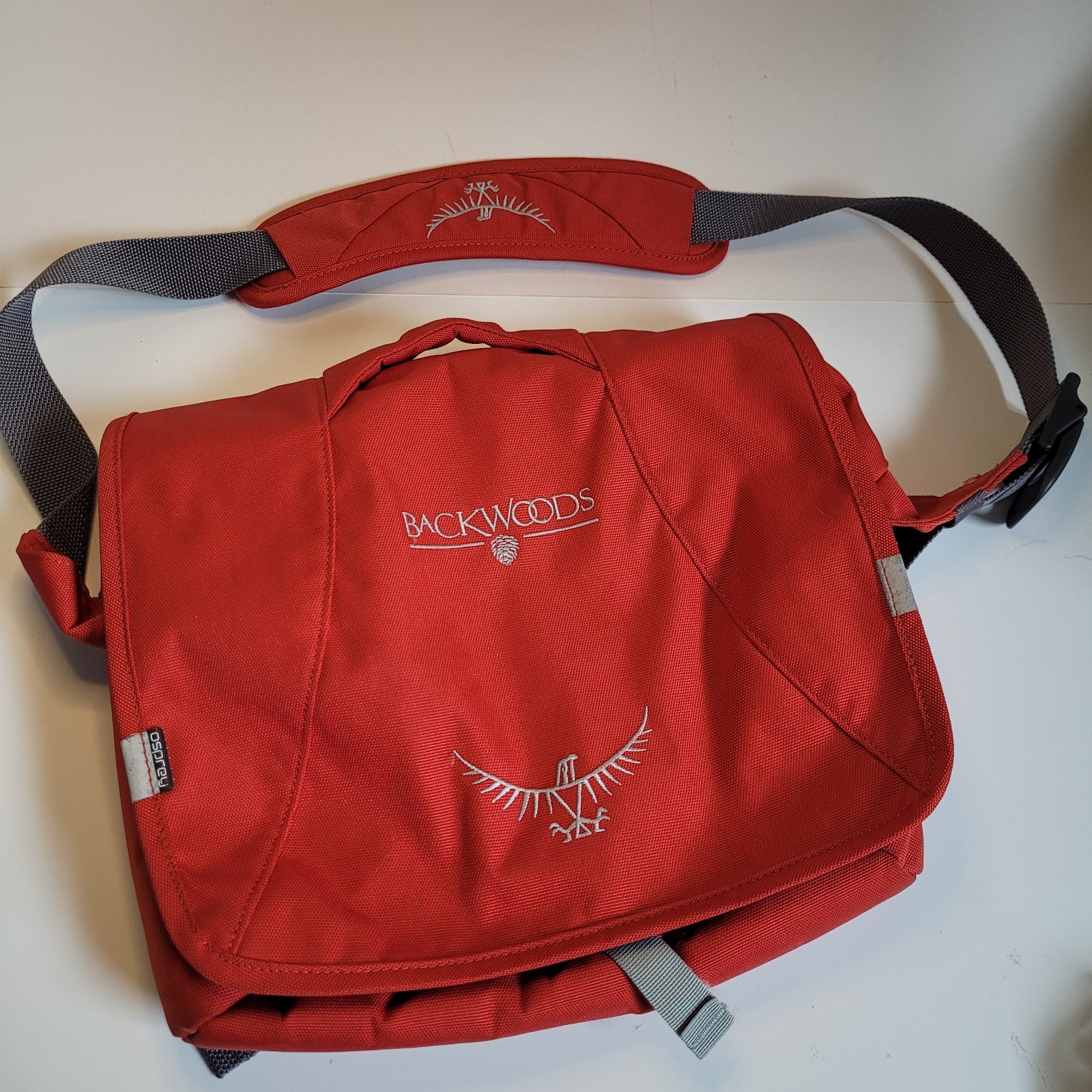 Osprey Messenger Bag Orange Backwoods Flapjack Courier Shoulder See Description!