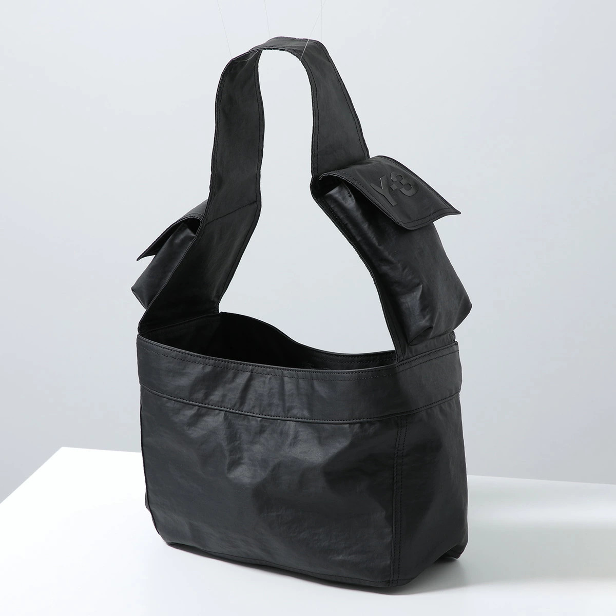 Yohji Yamamoto Y-3 NEWSPAPER S Shoulder Bag Men Water-Repellent Tote Bag Black