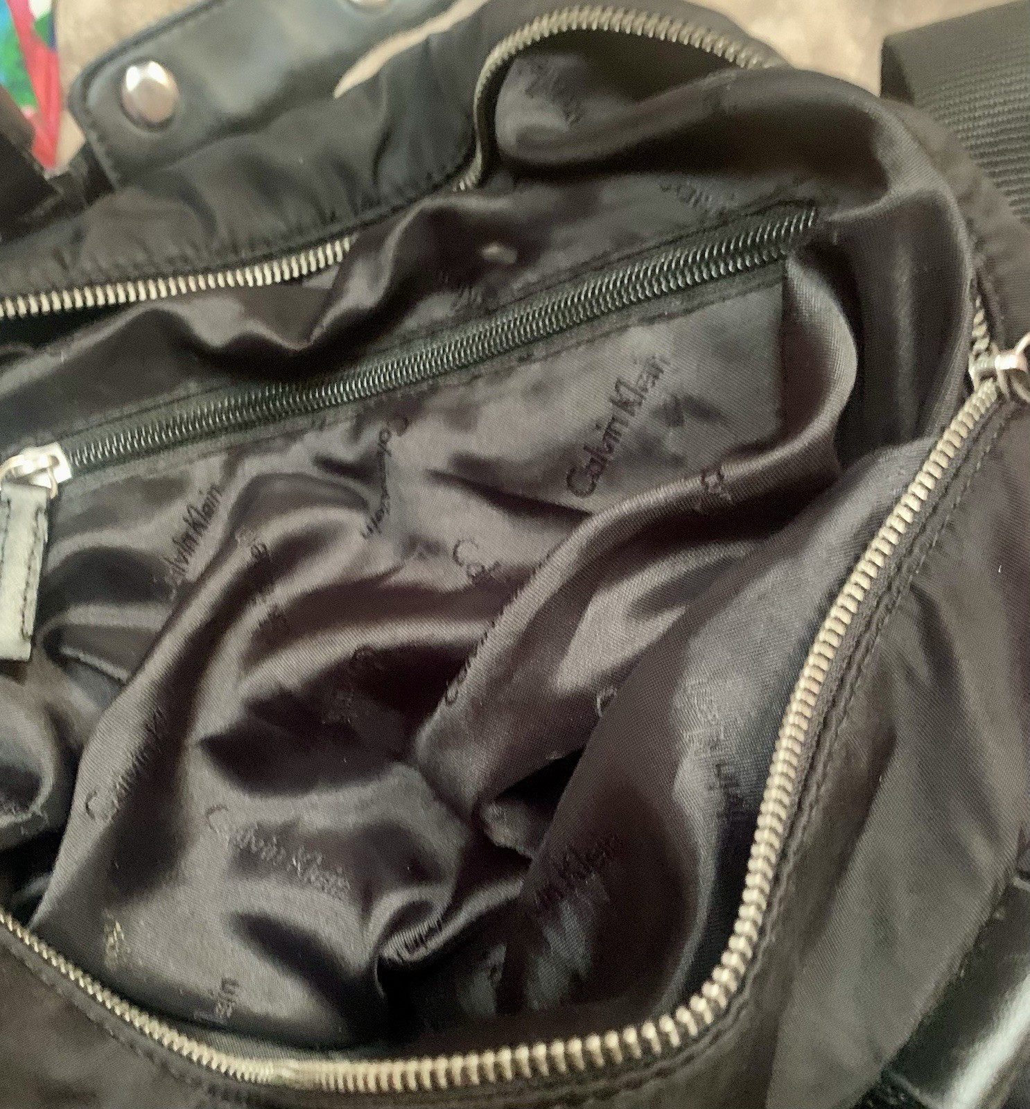 Calvin Klein Black Nylon Carry On