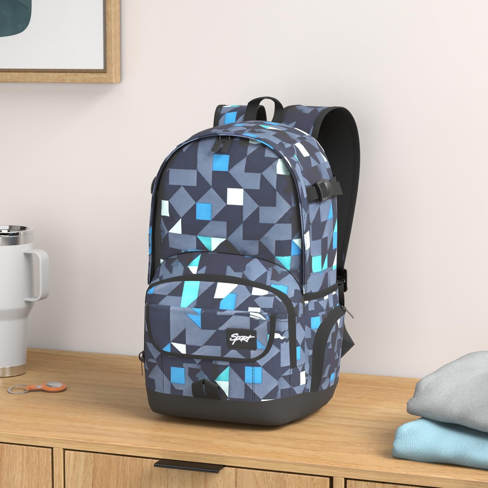 School Backpack Travel Bag for Men & Women Lightweight College Back Pack with…