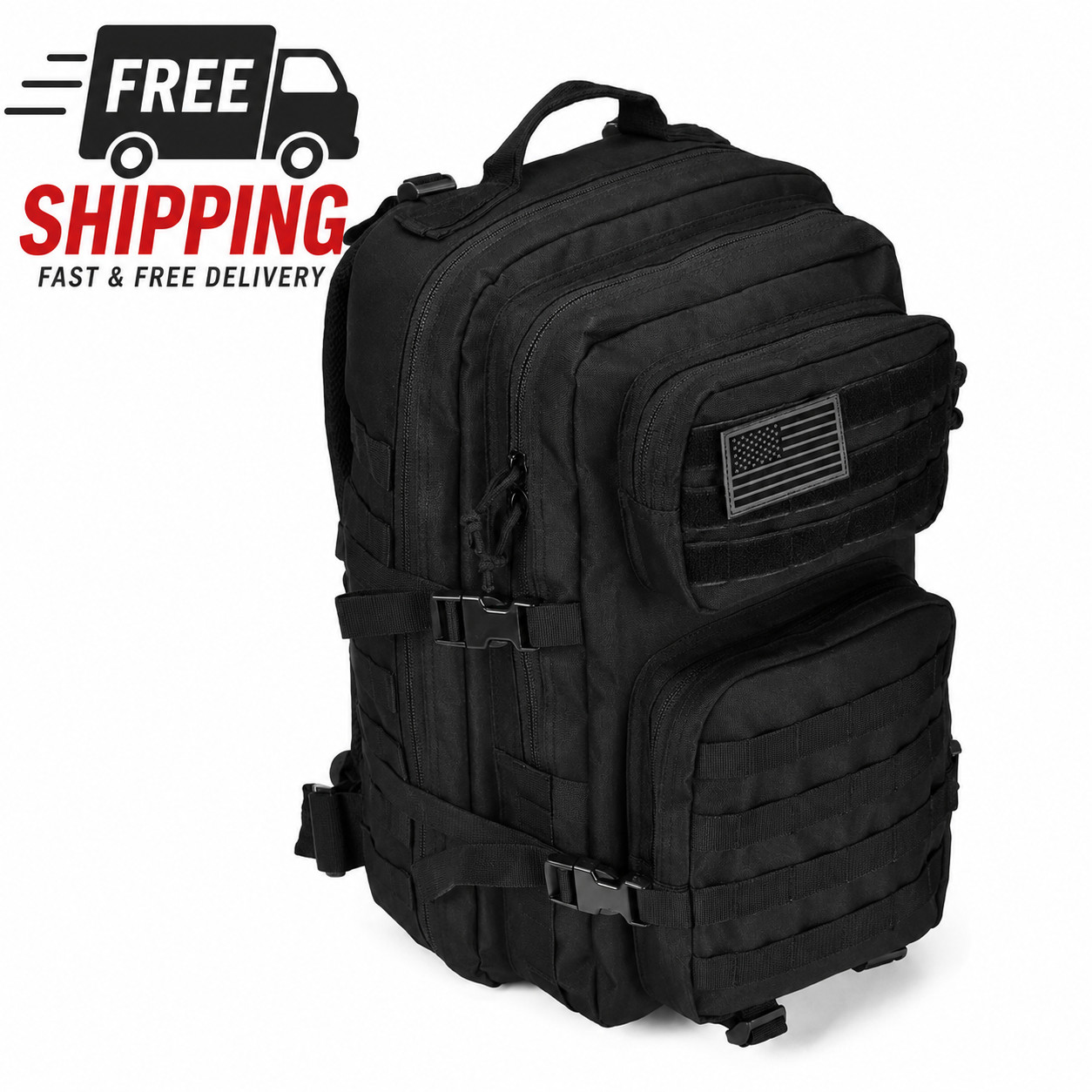 40-Liter Military Tactical Backpack for Hiking and 3-Day Assault Missions.