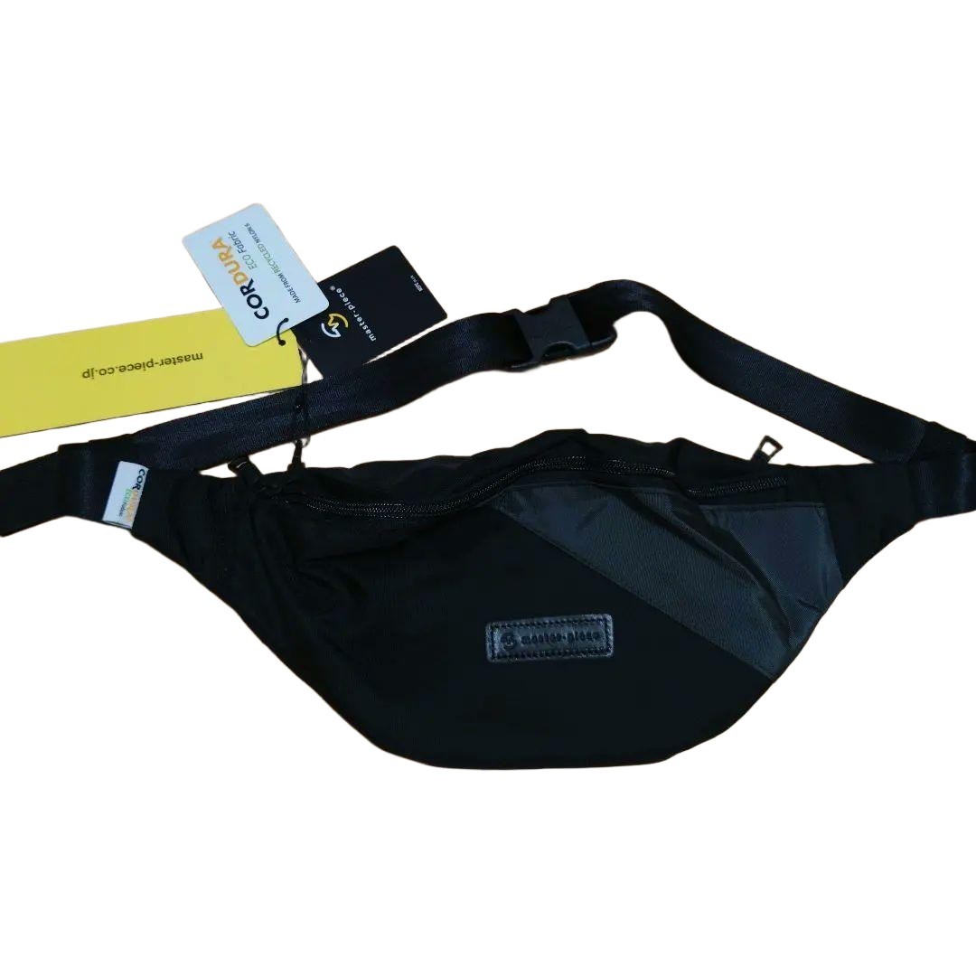 Masterpiece Cordura Black Body Bag 31cm x 14.5cm x 6.5cm Made in Japan