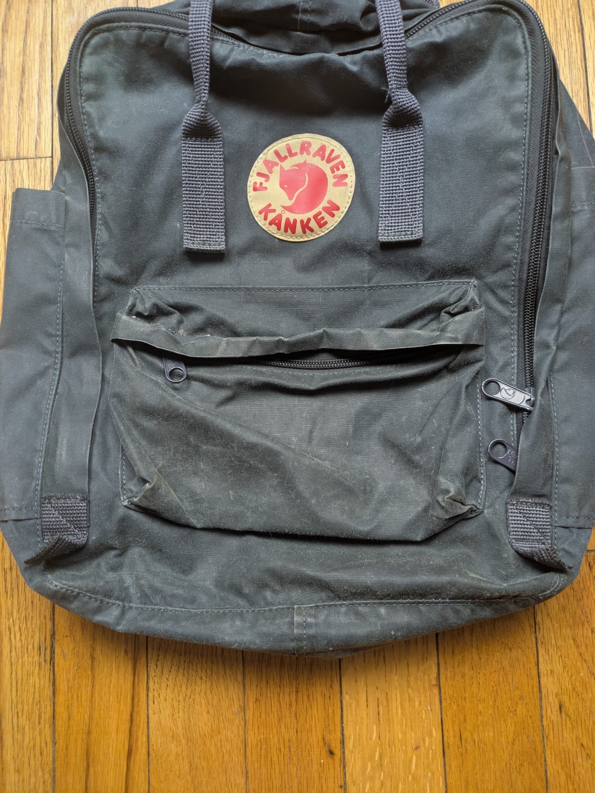 Fjallraven Kanken Backpack Gray Vinylon Everyday Hiking Traveling