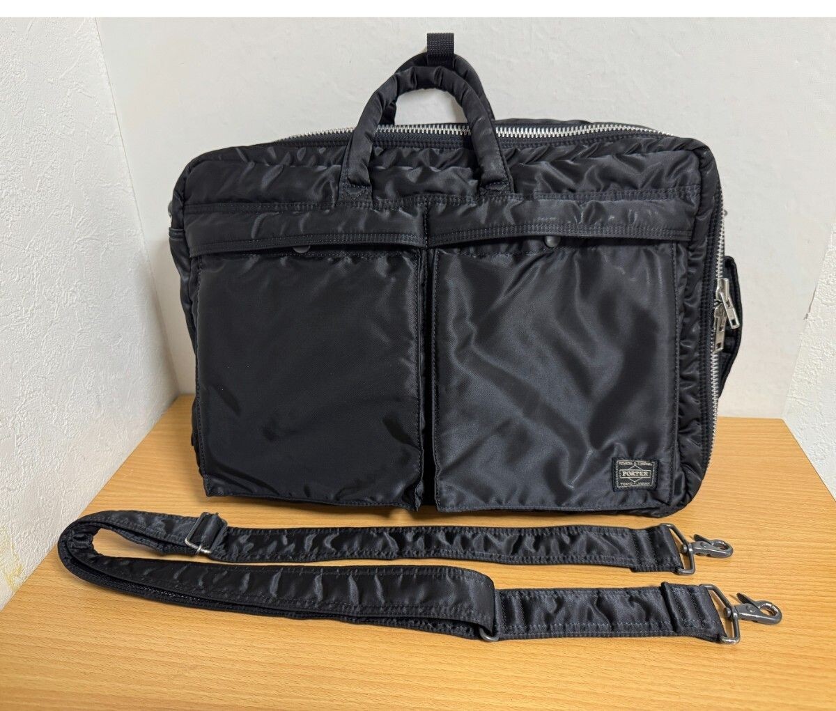 PORTER Yoshida Tanker 3 Way Briefcase Backpack Shoulder Strap Black 40cm