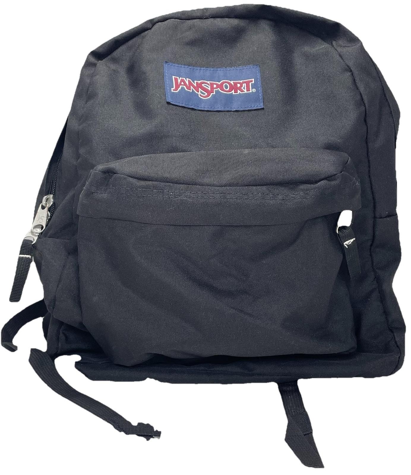 Vintage JanSport Black Student Backpack Daypack Made In USA Retro Y2K 1990s