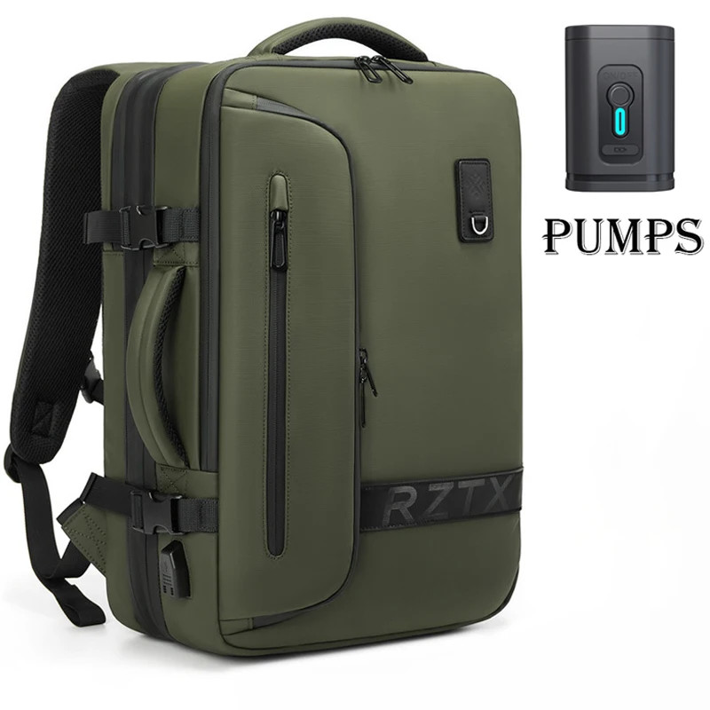 Vacuum Compression Travel Backpack USB Charging Large Capacity Hiking Bag