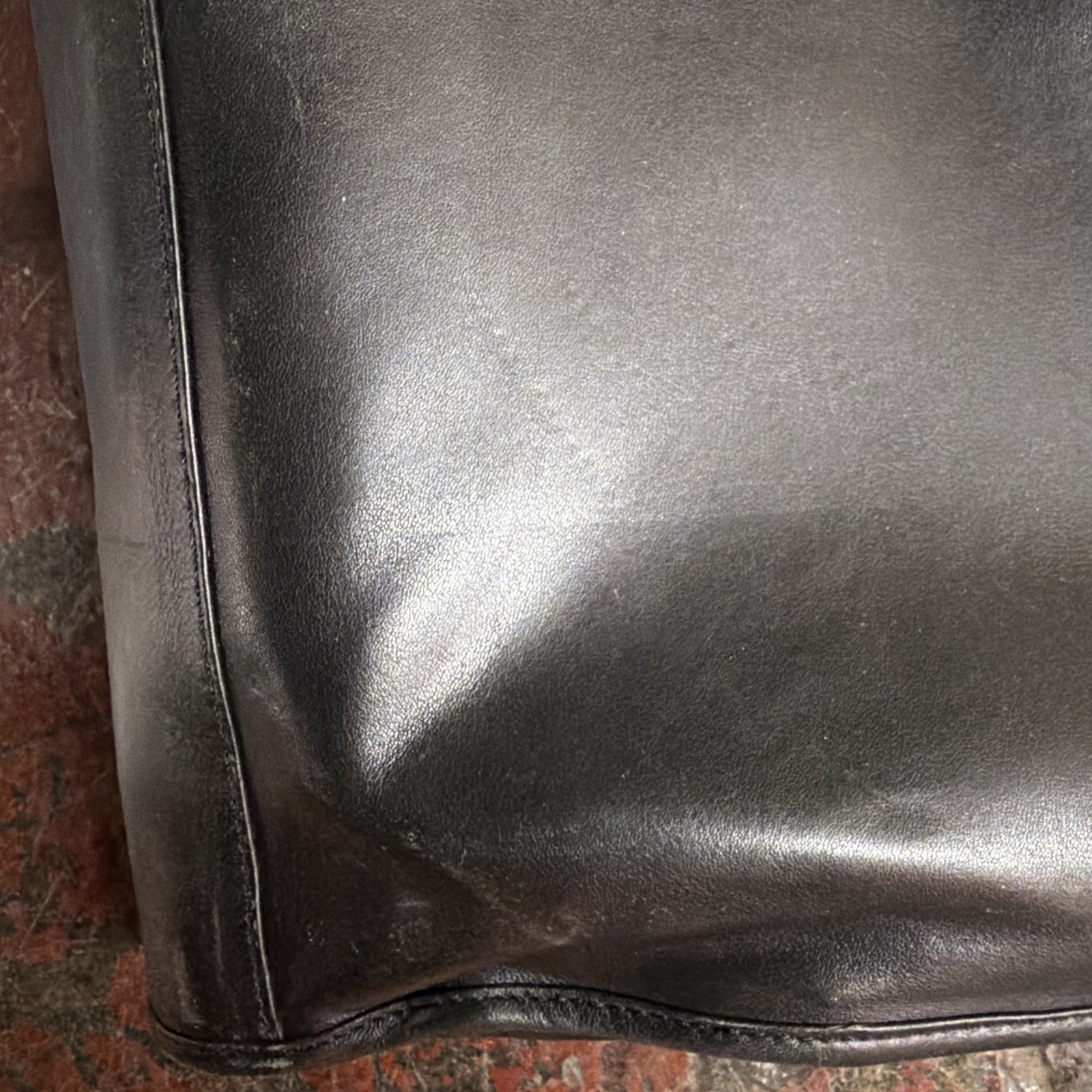 Vintage Tumi Leather laptop insert/sleeve. Laptop/document/conference bag.Black