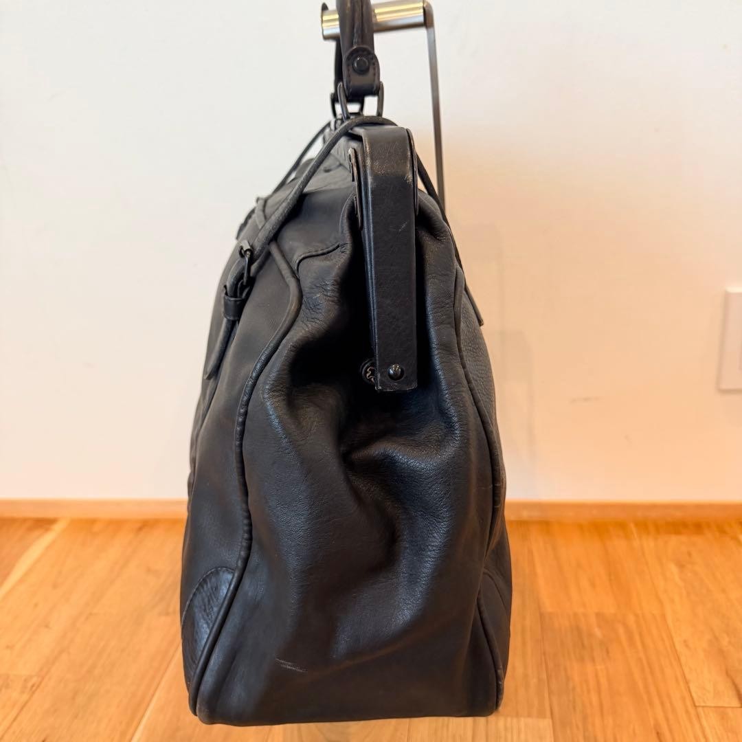 Authentic Yoshida Kaban MARCIANO Leather Doctor Bag 48cm Black Business Travel