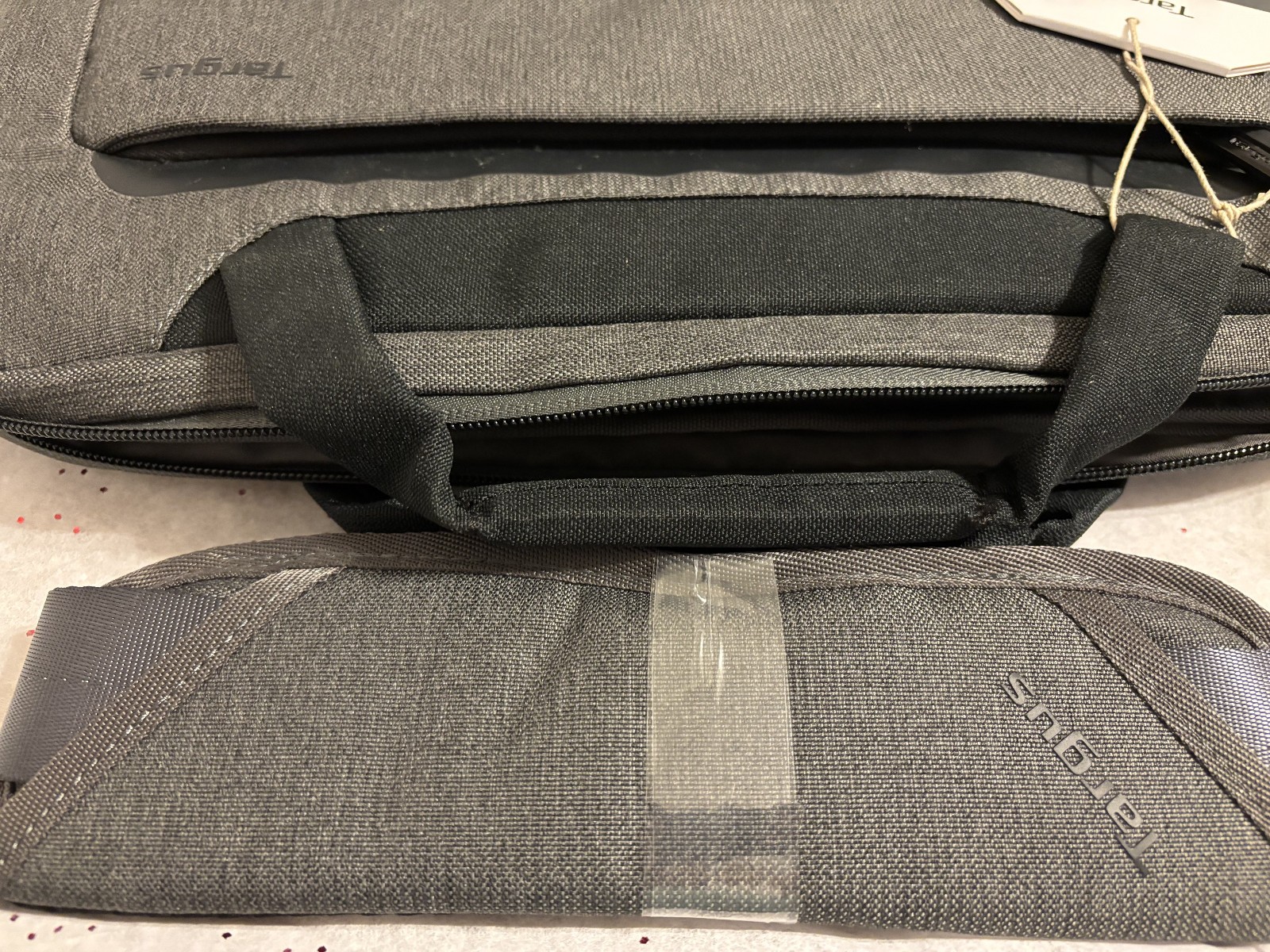 Targus 14″ Cypress Slim Briefcase with EcoSmart – Gray: Fits Up to 14″ Laptop,