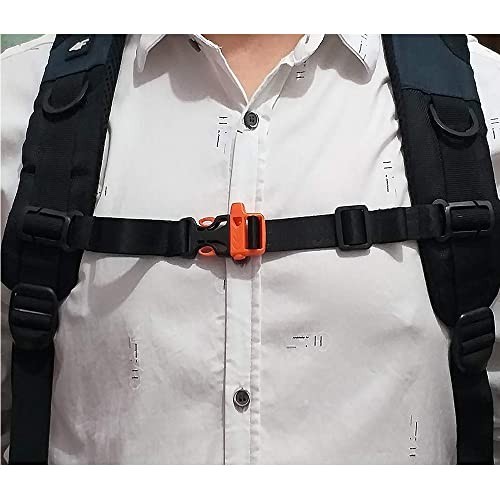 2 Pack Chest Strap for Backpack – Nylon 3/4″ Webbing Sternum Belt – Grey