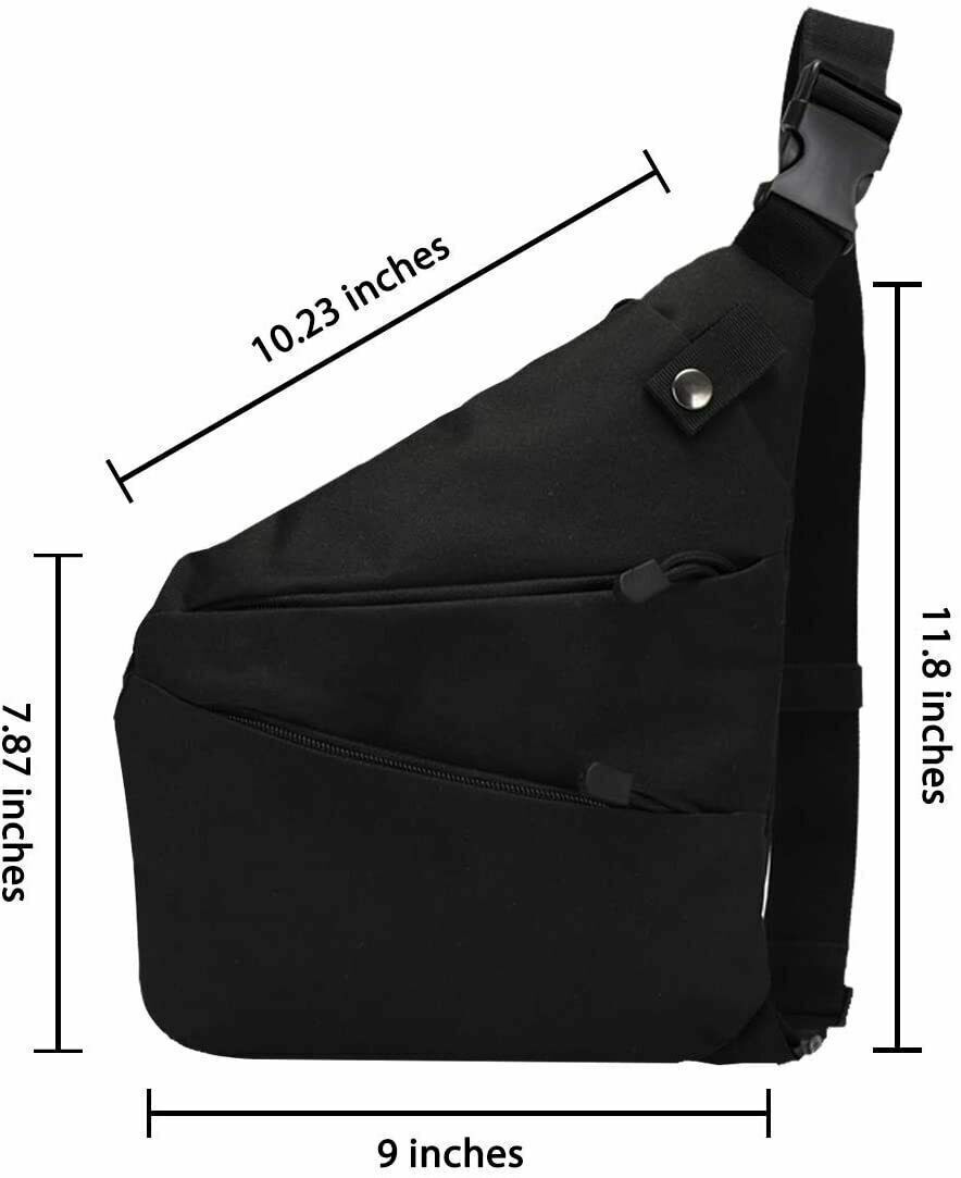 Waterproof Personal Shoulder Anti Theft Pocket Bag Men Portable Travel Casual