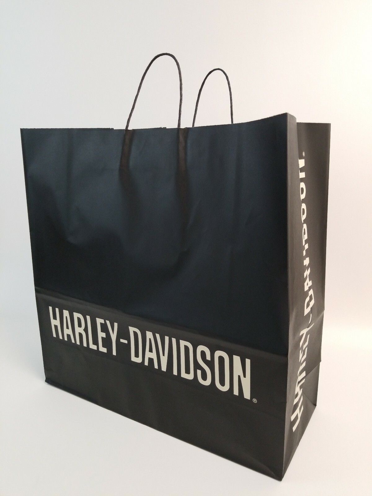 Harley Davidson Paper Tote Shopping Bag 17.75 x 7 x 18 Inch