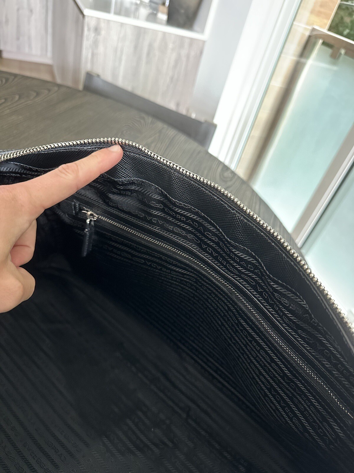 Prada Saffiano Leather Duffle Bag