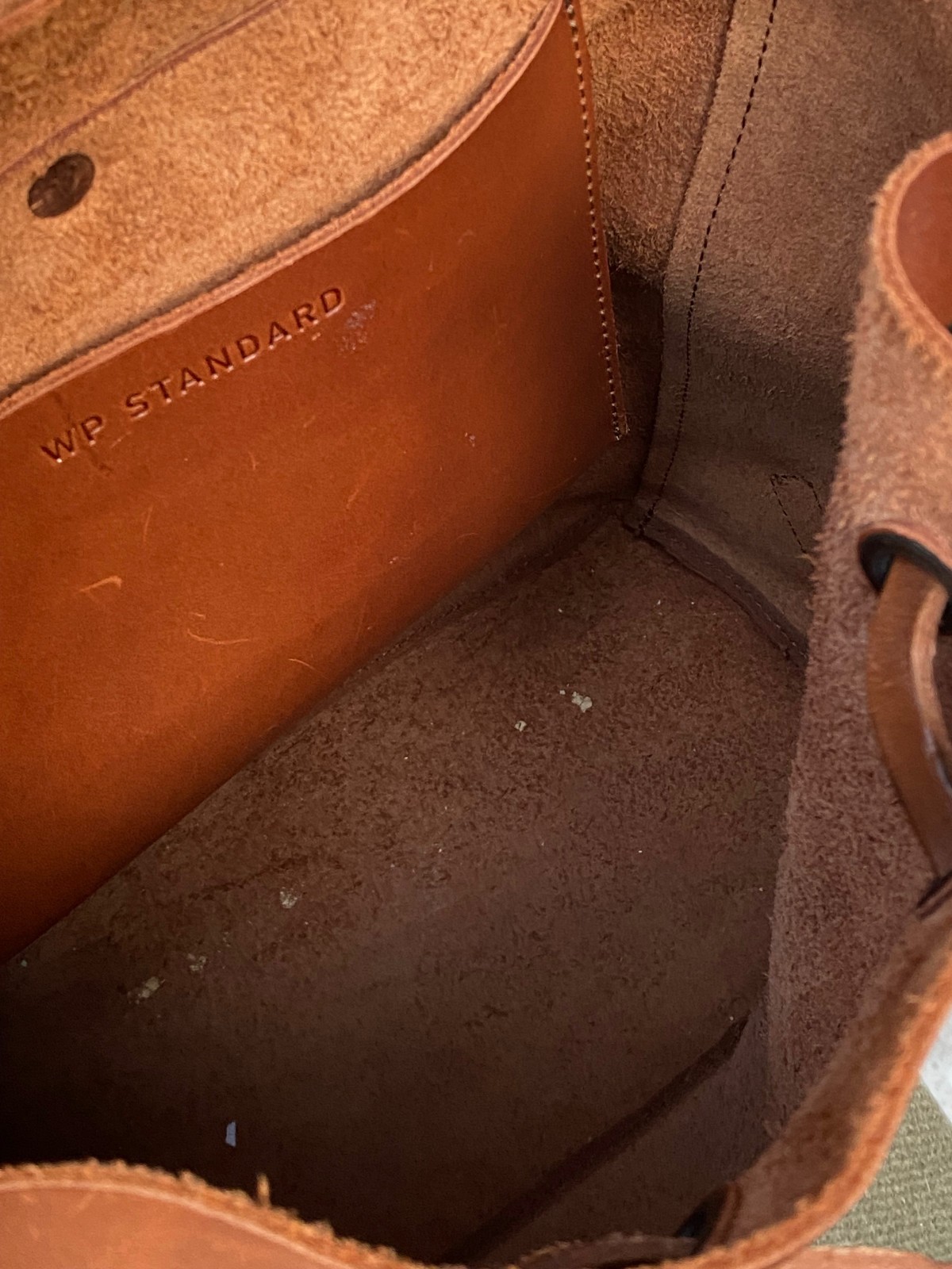 Full Grain Cognac Leather Backpack by Whipping Post WP Standard Made in Mexico