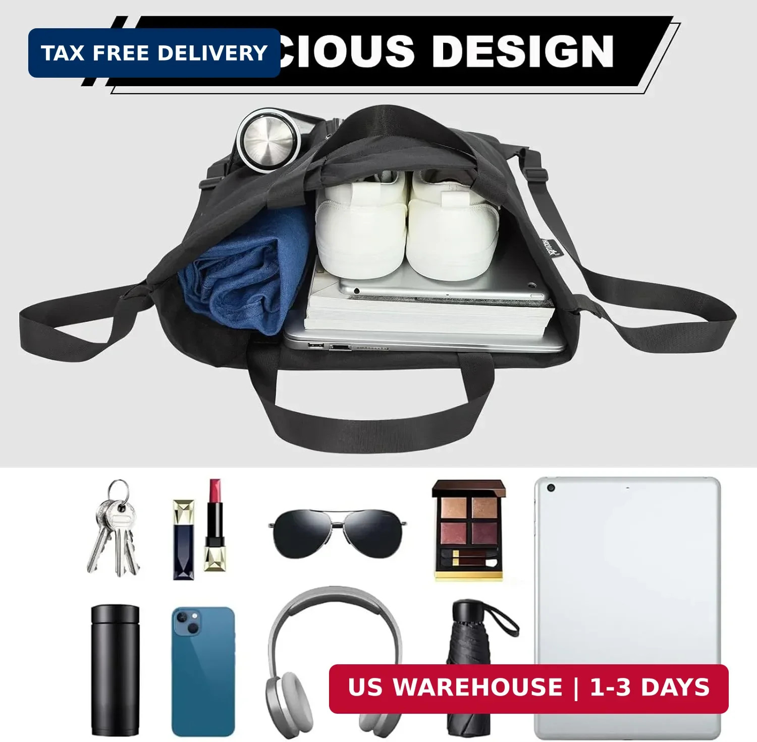 HOLYLUCK Drawstring Backpack Gym Bag For Men Women, String Beach Swim Sports Bac