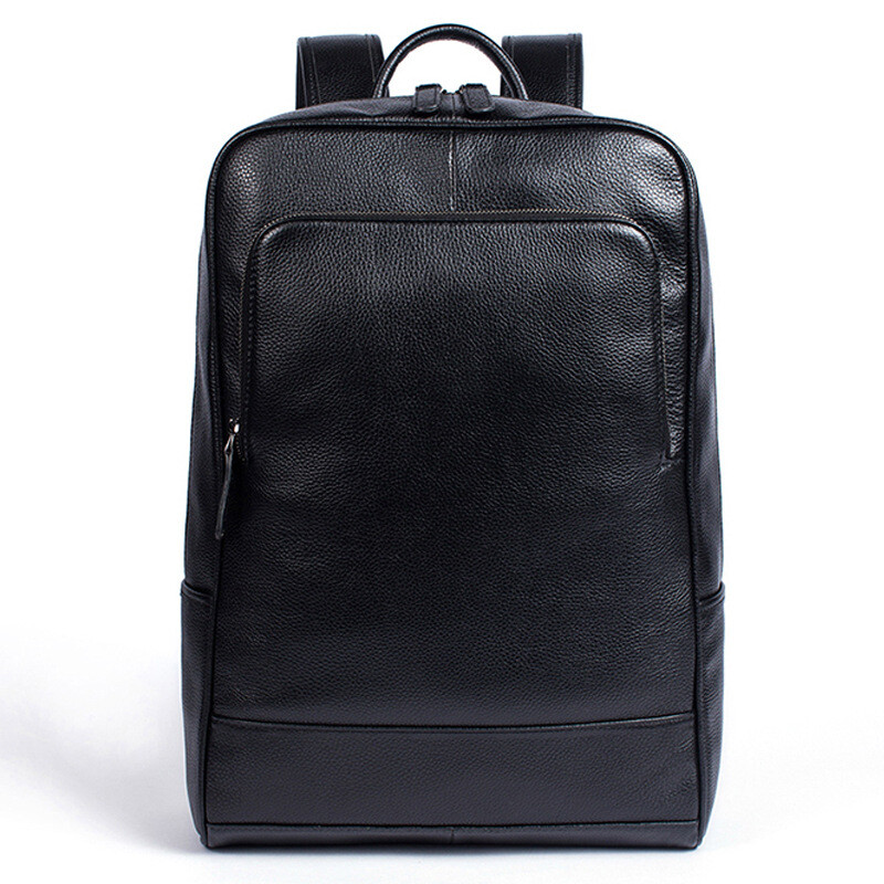 Men Genuine Leather Laptop Backpack Rucksack Business Bag Satchel Large Capacity