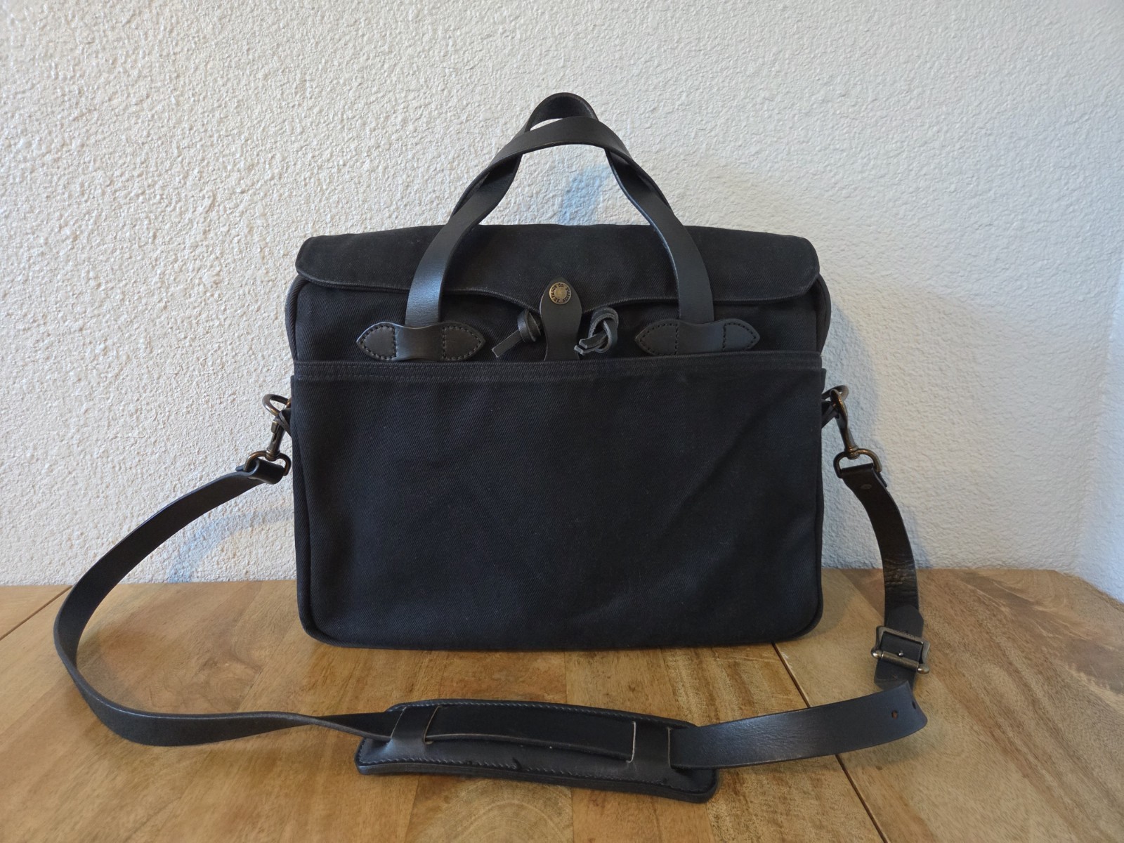 Filson Rugged Twill Original Briefcase | Black | Made in USA | MSRP $499