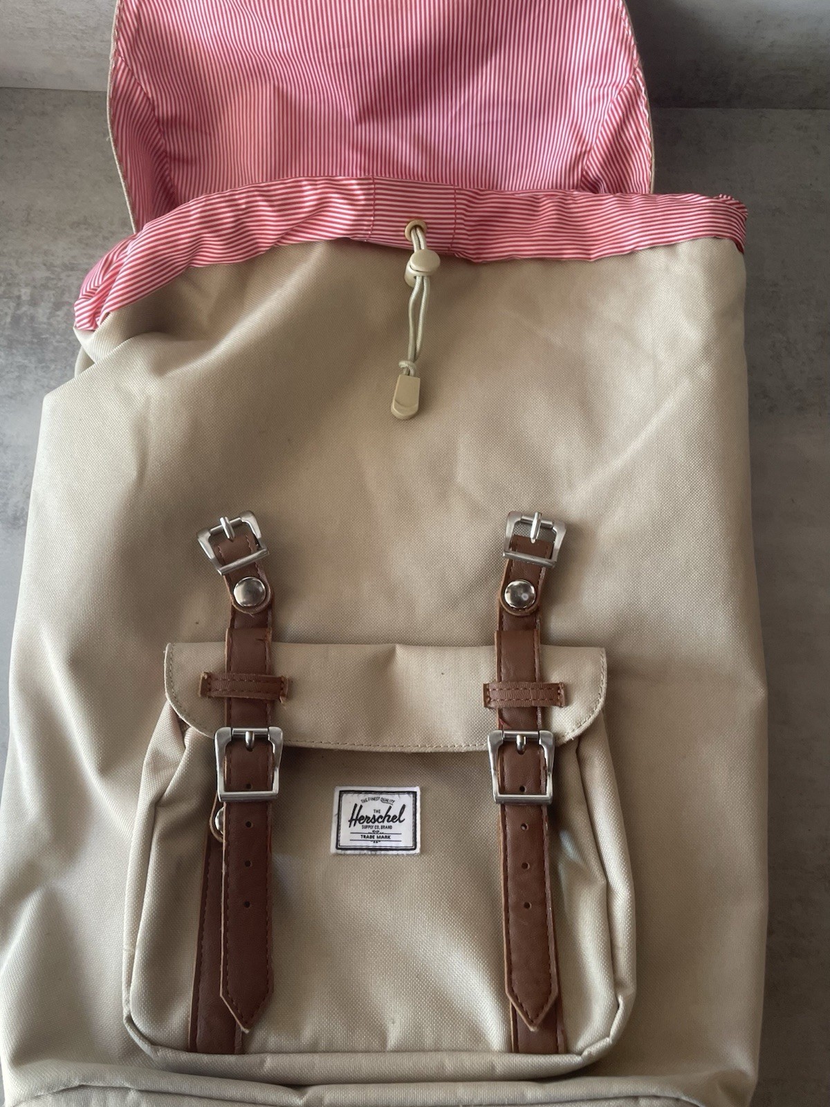 Herschel Supply Co Little America Backpack Beige Brown School Travel