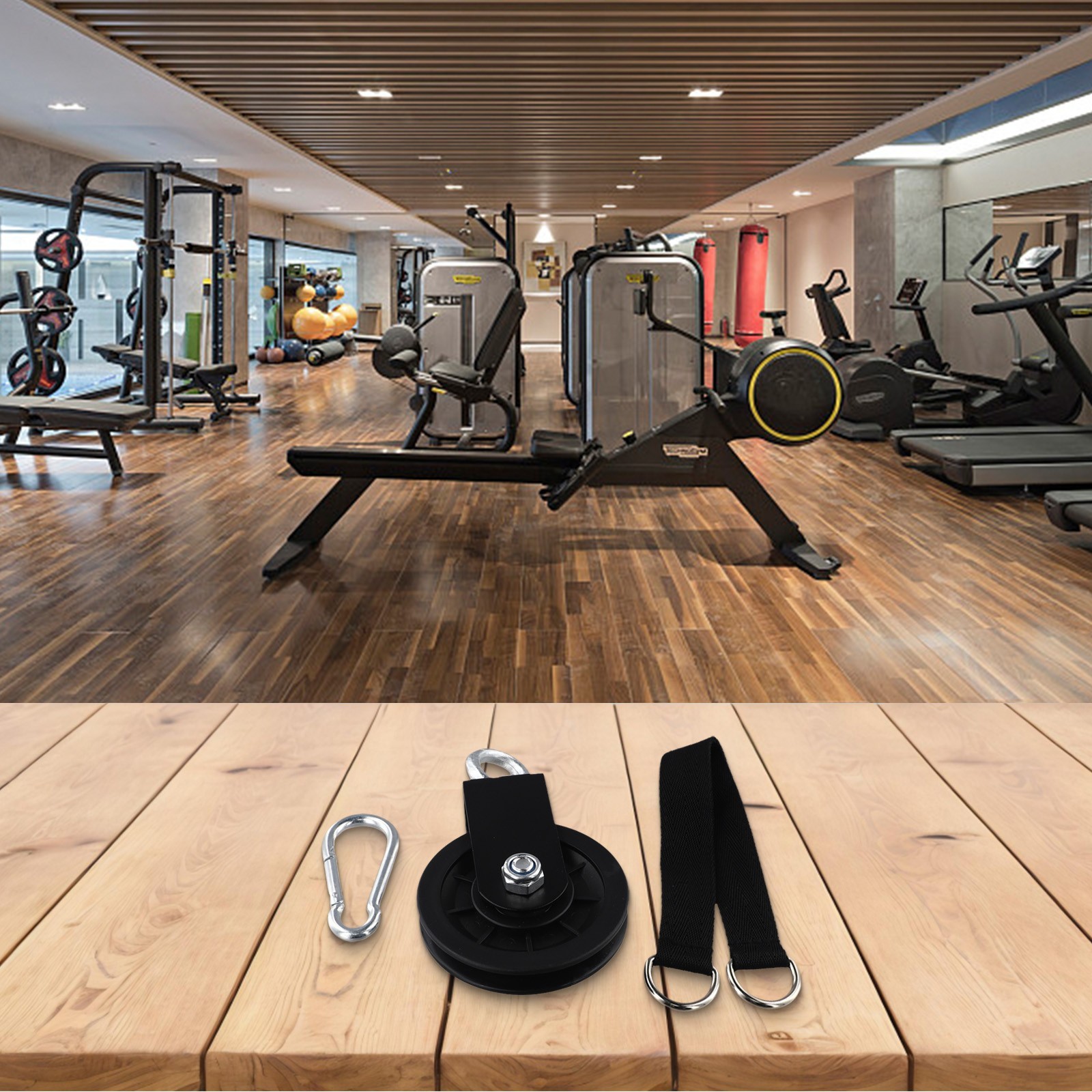Nylon Material Silent Exercise Pulley Wheel Set Designed to Support High Loads