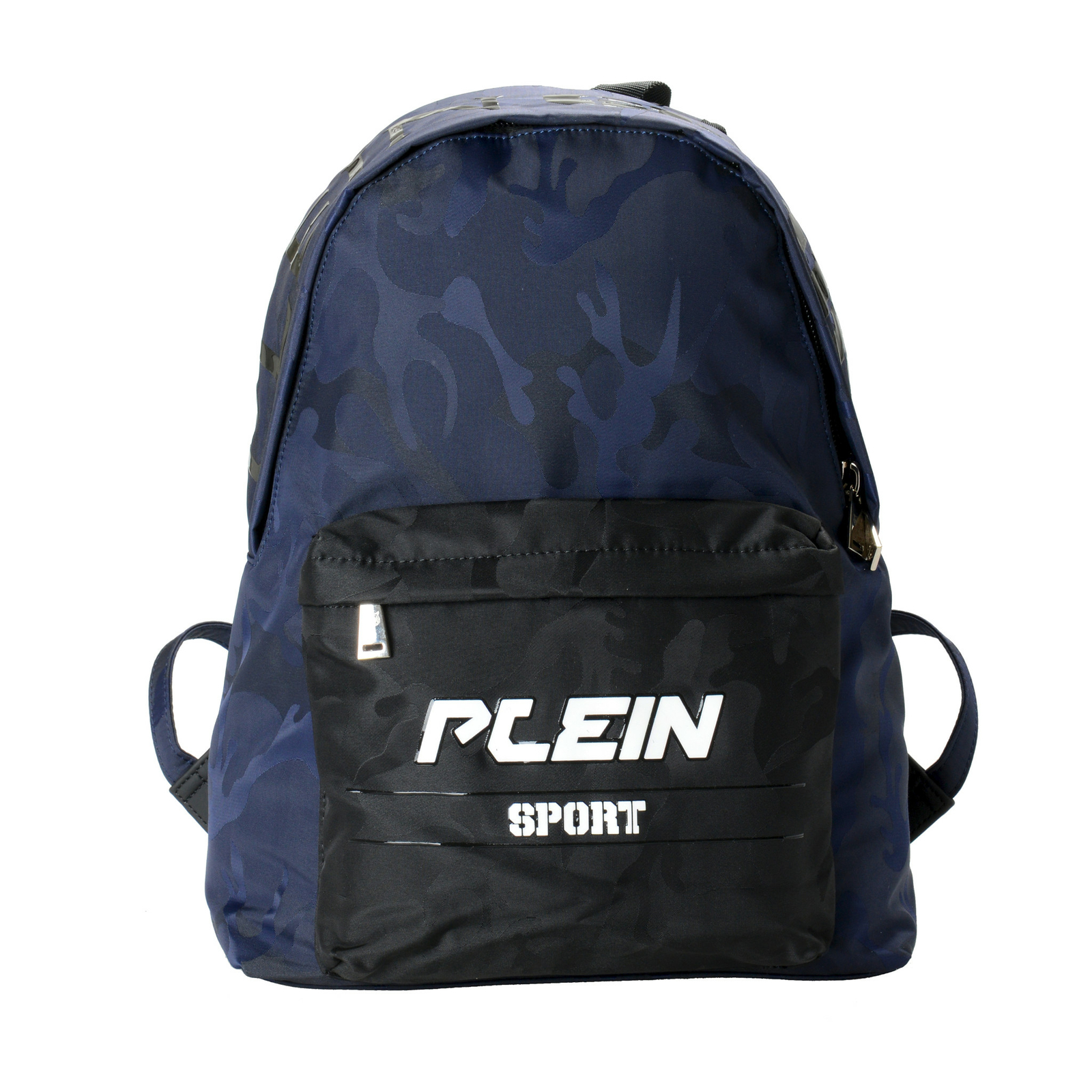 Plein Sport Unisex Military Print Navy Blue “ZAINO EASTPAK” Backpack Bag