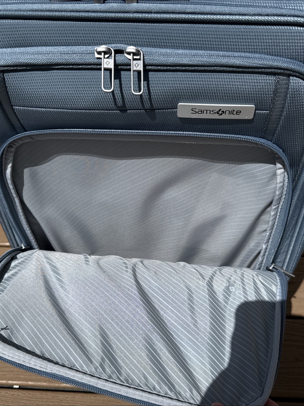 Samsonite UpLIFT Lightweight Softside Expandable Luggage Blue Carry On