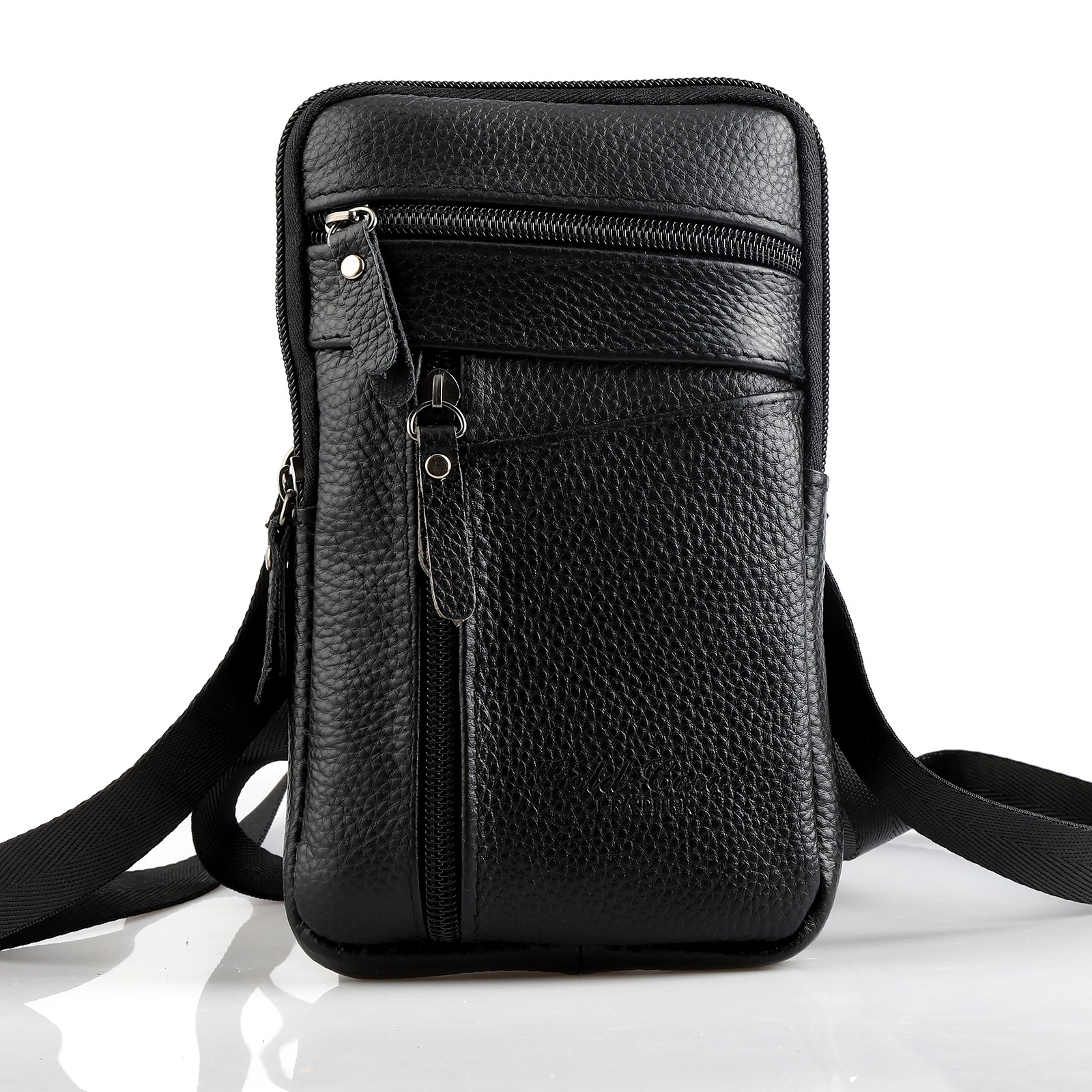 Men’s Small Cell Phone Purse Wallet Shoulder Bag Case Cross-body Pouch Handbag