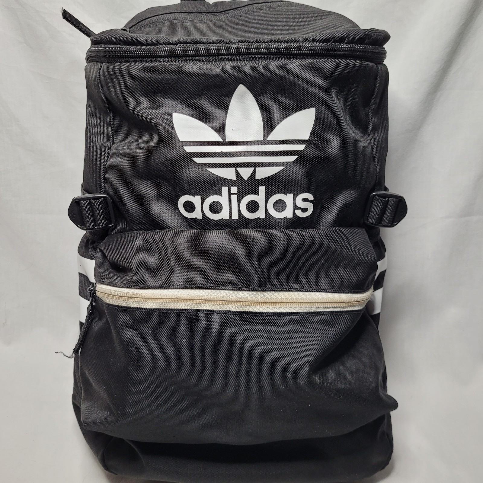 adidas Originals National Backpack Black White Trefoil Tech Laptop Bag School