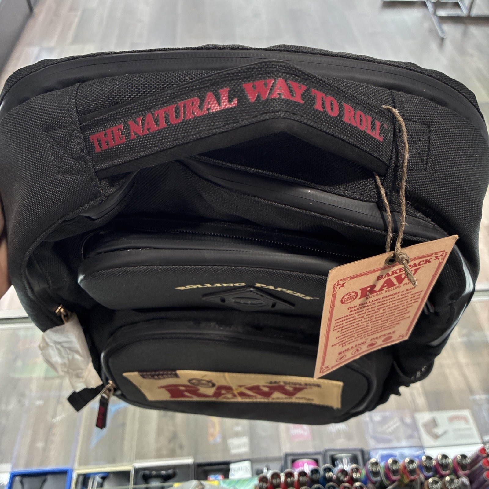 Backpack Raw x Rolling Papers Smell Proof Black With Extra Mini Bag NEW