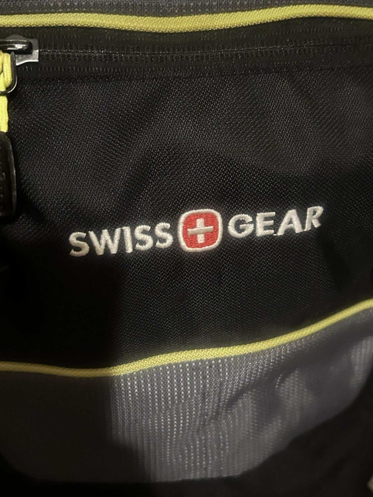 SwissGear Backpack Black Gray Lime Green Laptop Travel Hiking School Bag