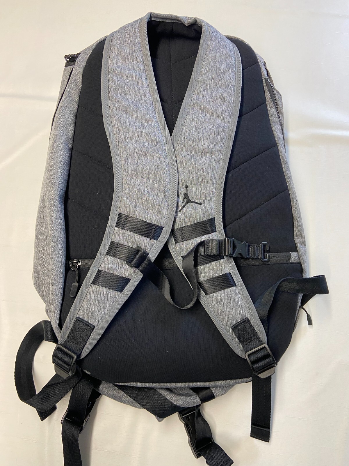 JORDAN Gray Jumpman Top Loader DK Ball Basketball Backpack