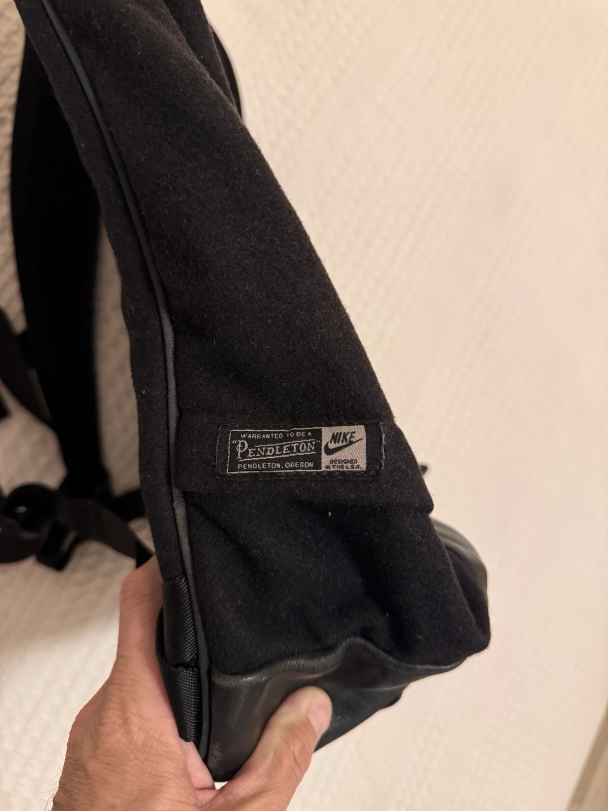Nike ACG X Pendleton Cheyenne 2000 CLSC Pendleton Backpack Wool & Leather Black