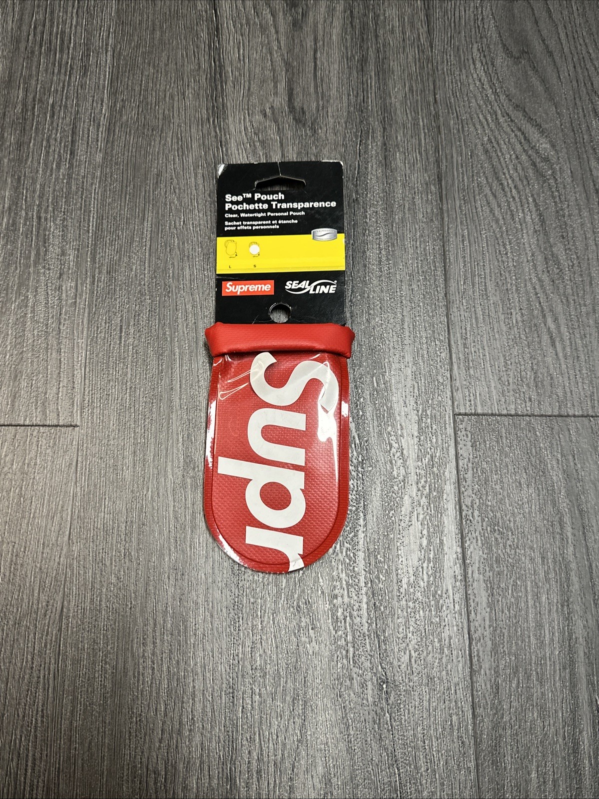 Supreme SealLine See Pouch Red New SS18 100% Authentic