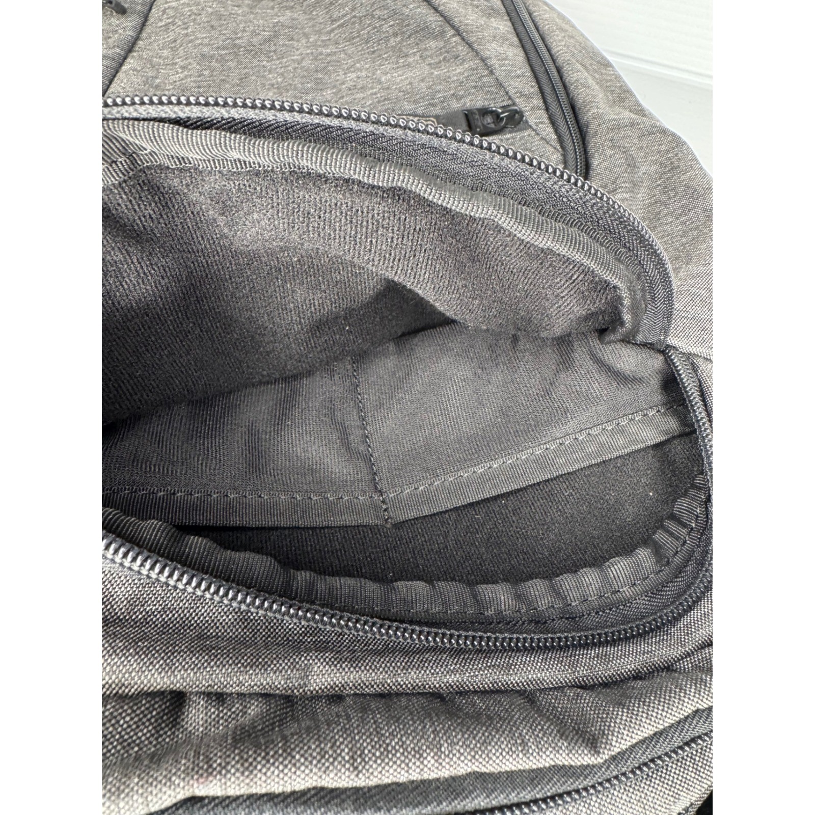 OGIO Backpack Laptop Bag Gray Black Polyester Padded Straps Travel School Work