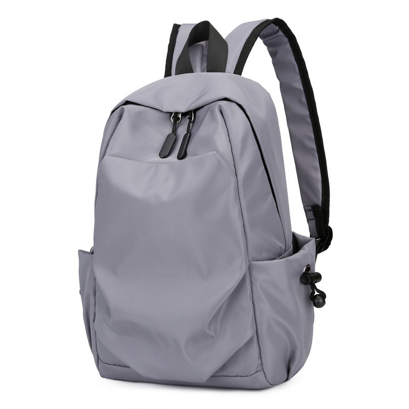 Mini Men’s Backpack Small Black Canvas Travel School Waterproof Bag