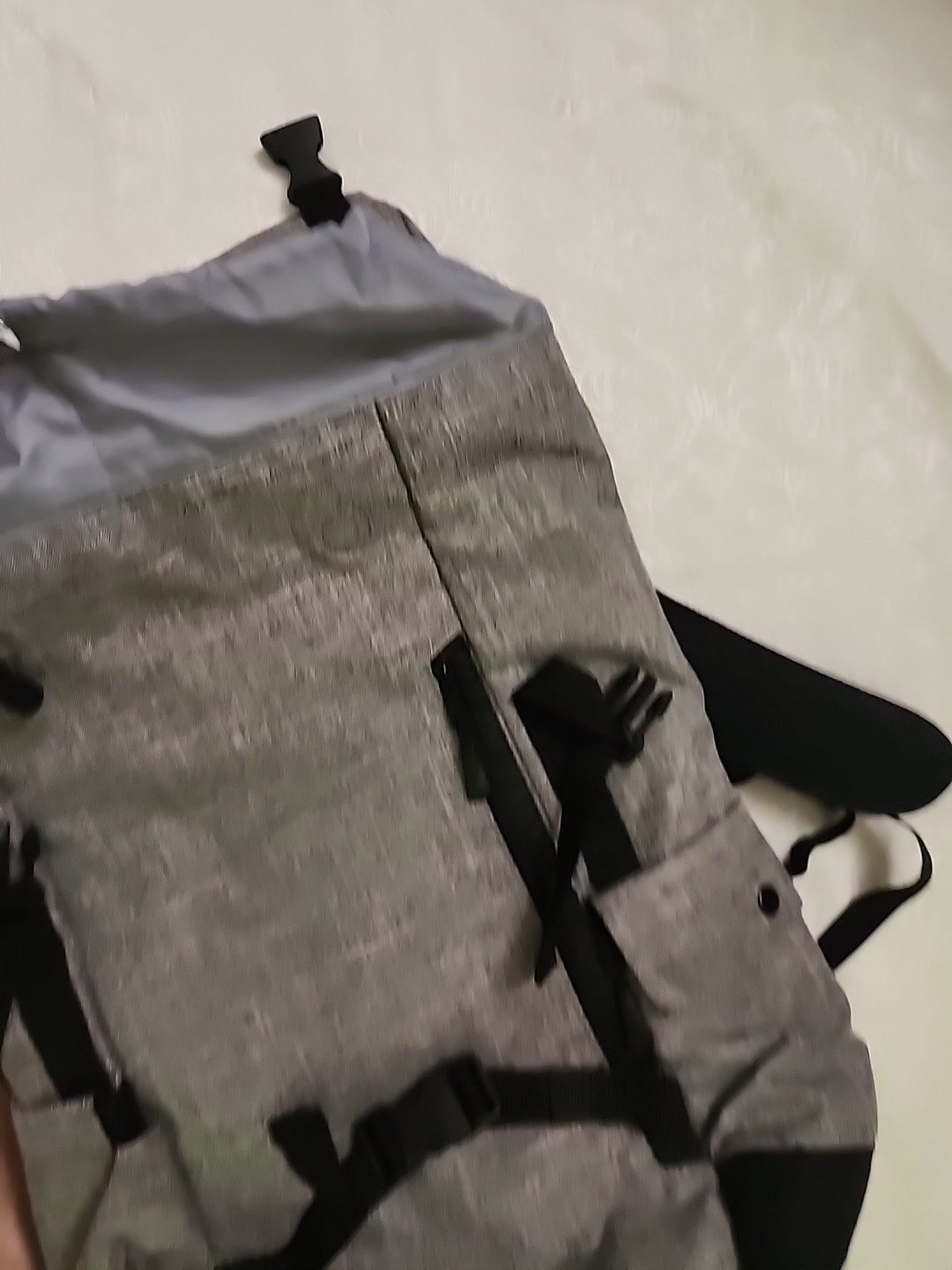 Microsoft Computer Top Loader Buckle Flap Loptop Backpack Gray