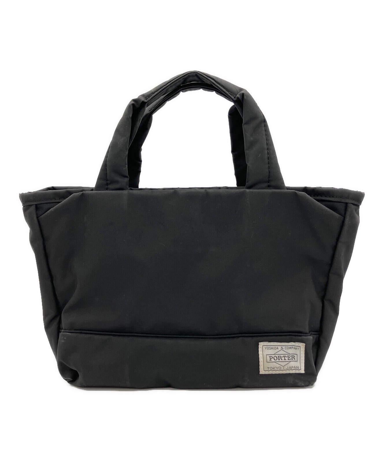 PORTER Mini Tote Bag Black Inner pockets x4 Authentic From Japan