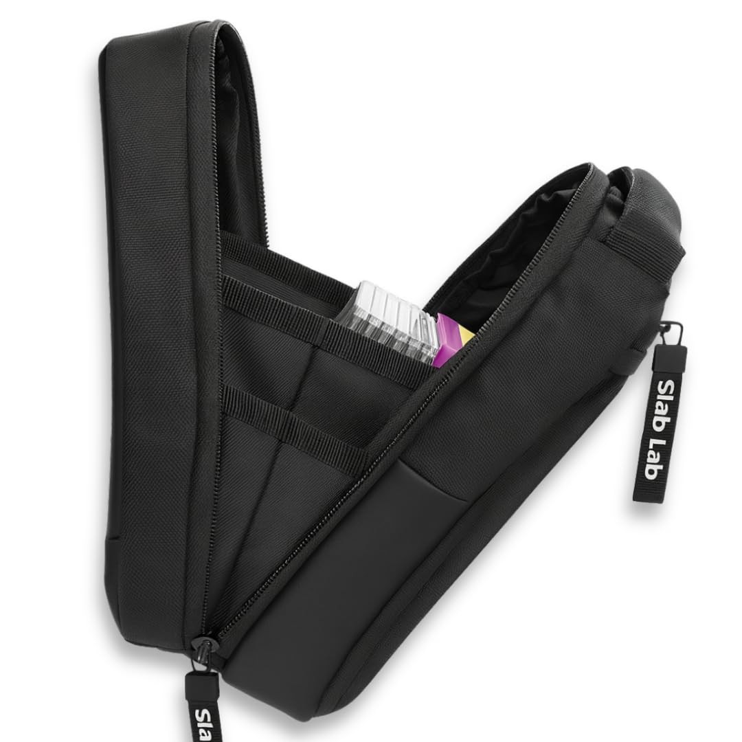 Slab Lab Sling Bag for Graded Cards and TCG Singles | Cross Body Slab Storage…
