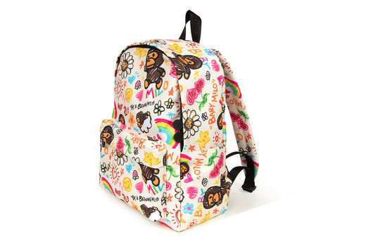 A Bathing Ape Baby Milo Medium Daypack #1 Ivory am70-189-308