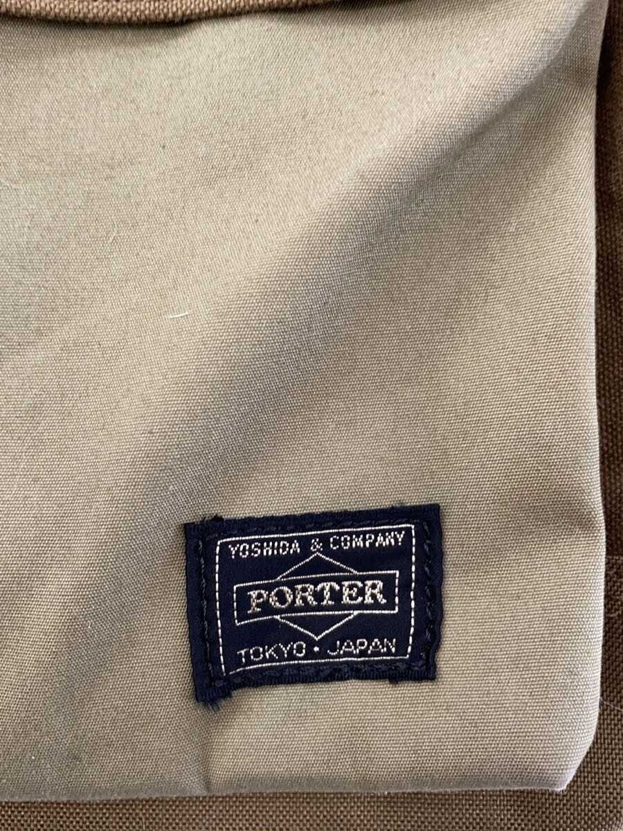 Authentic Porter Canvas Tote Bag Camel 18cm Depth 32cm Height 48cm Width