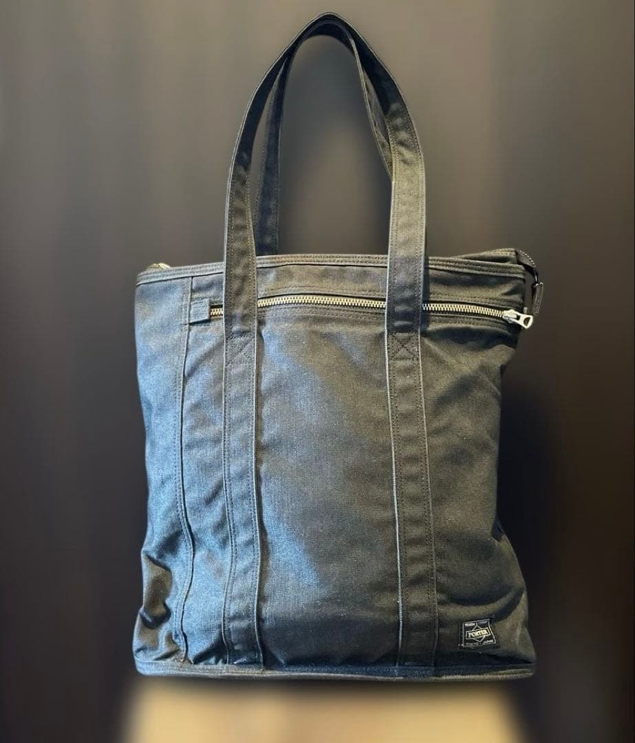 Yoshida Bag Smoky Tote Nylon Cotton Blend Used