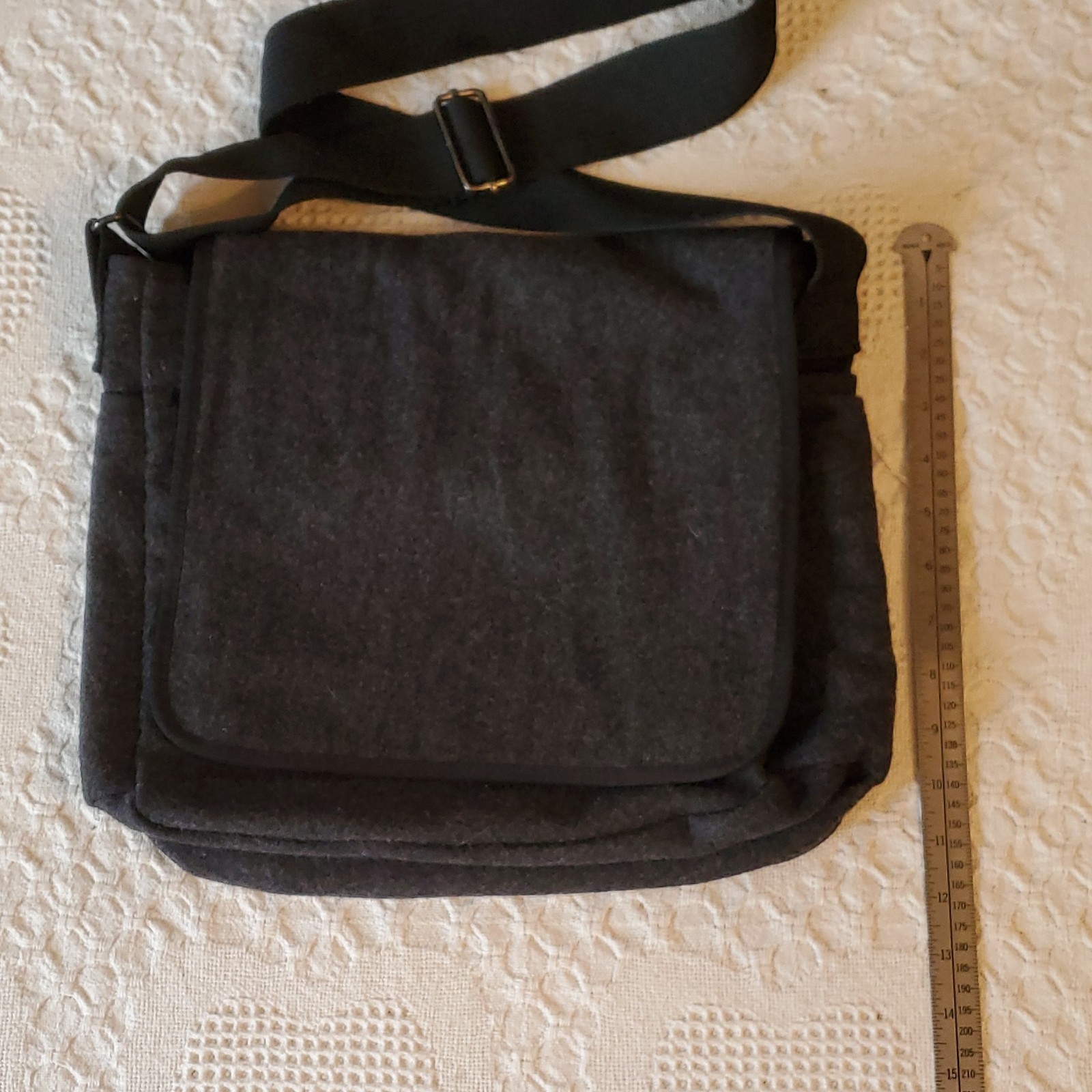 American Eagle Outfitters Dark Gray Messenger Bag Adjustable Strap,Side Pockets