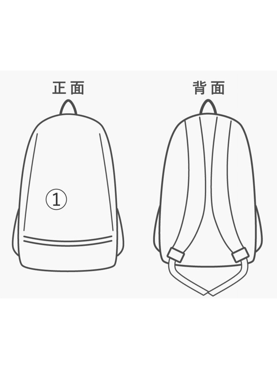 F CE Backpack, Nylon, Khaki, Plain, FRT30232B0001