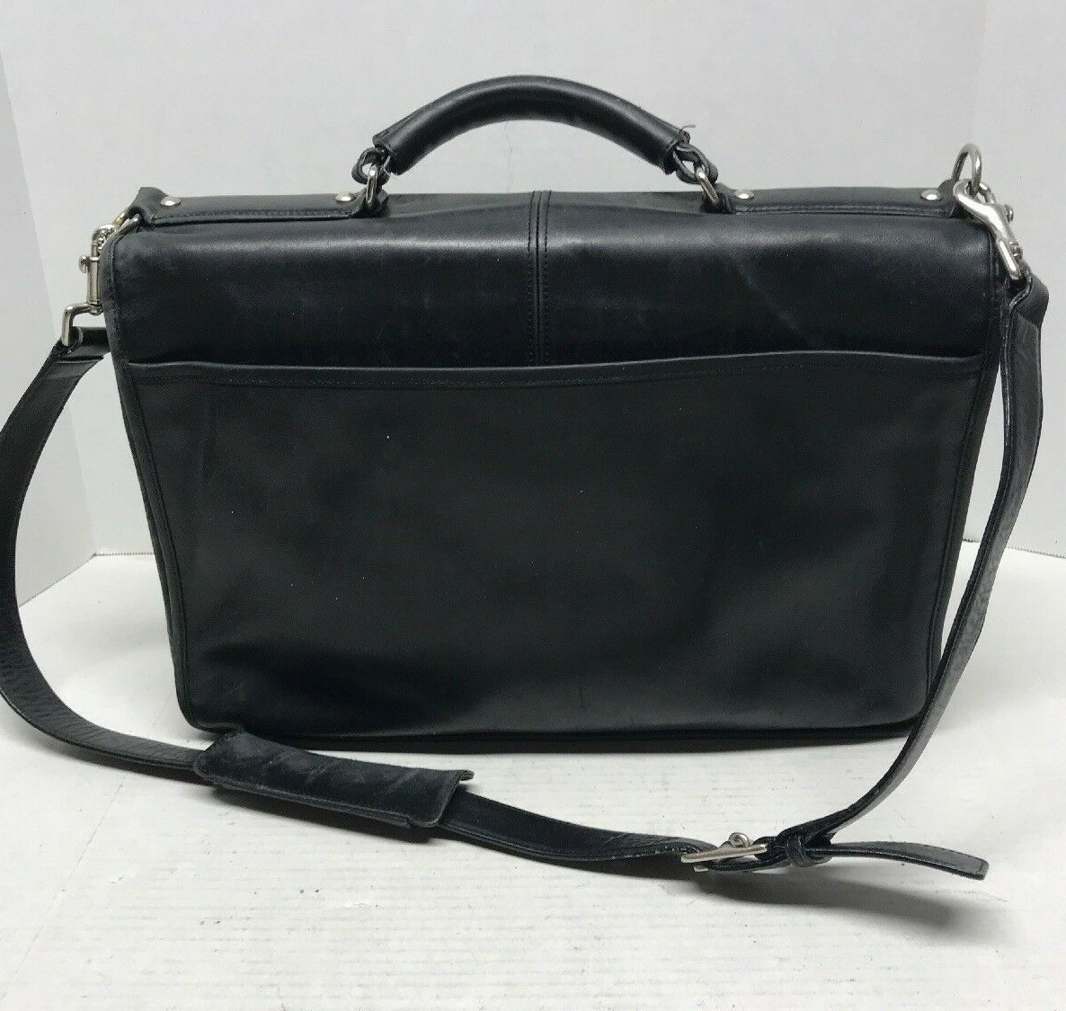 Coach Metropolitan Briefcase laptop Messenger bag black leather J053-6455