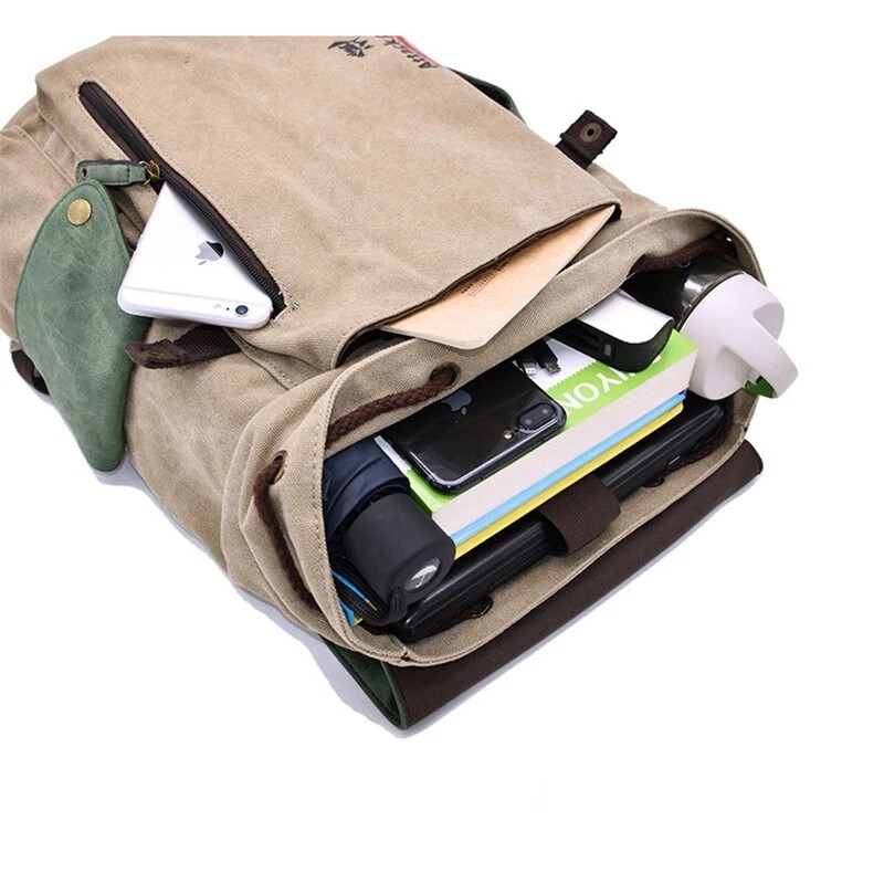 One Piece Attack on Titan Backpack Canvas Shoulders Bag Schoolbag Laptop Bag