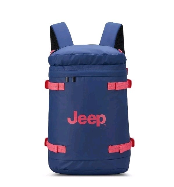 NEW! NWT Jeep Cylindrical Laptop Backpack Twilight Navy Fast Free Ship JS013C
