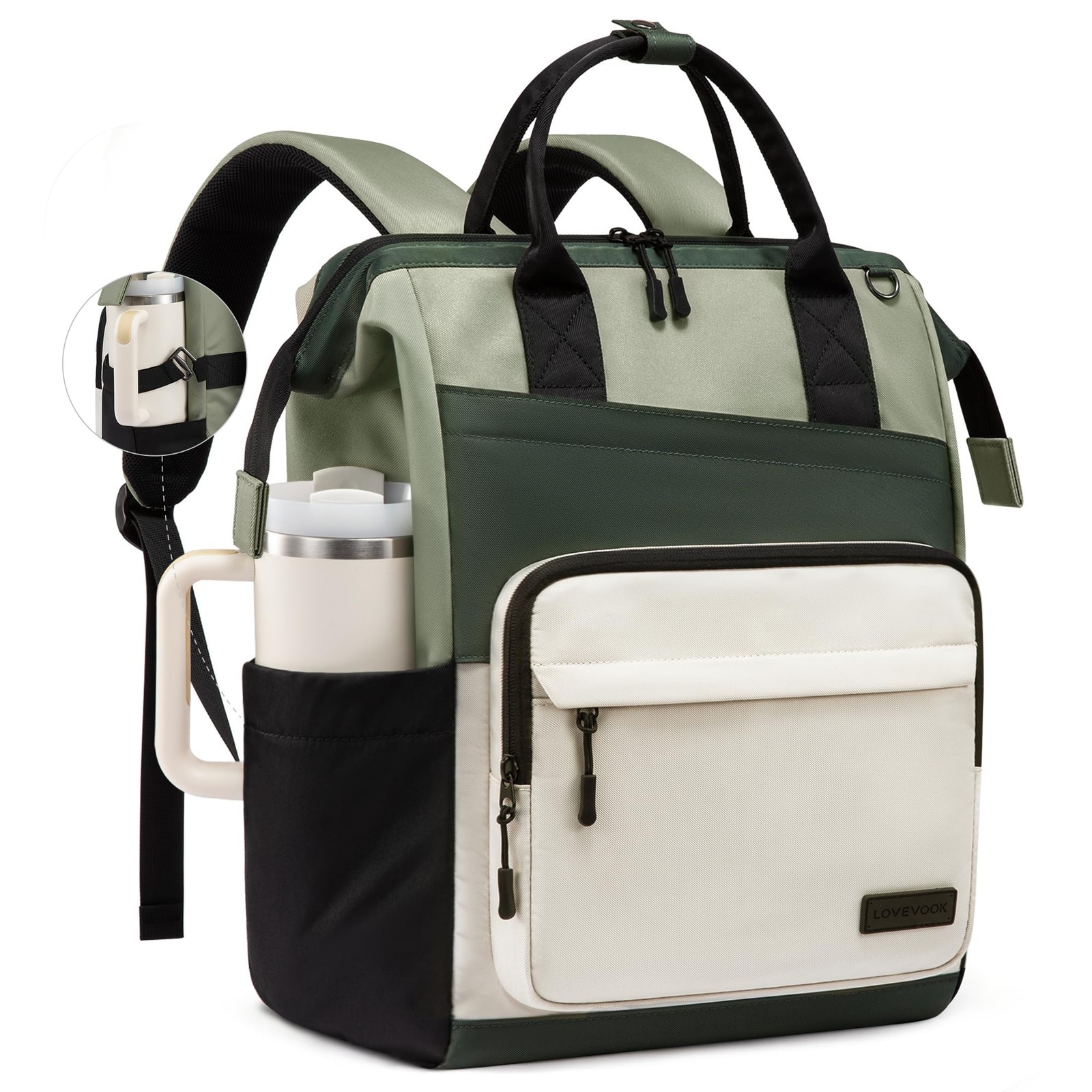 LOVEVOOK Laptop Backpack for Women, 15.6 Inch Travel Backpack for Work Colleg…
