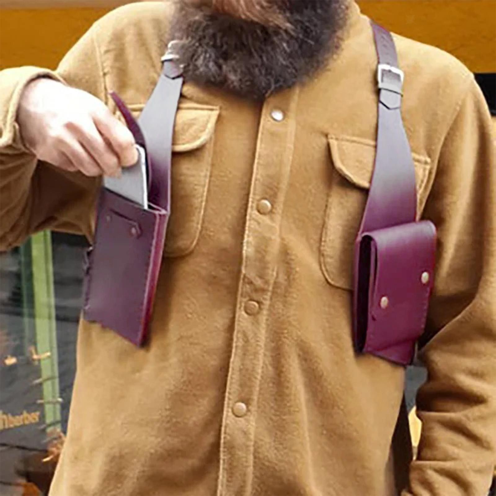 Steampunk Shoulder Harness Bag Pouch