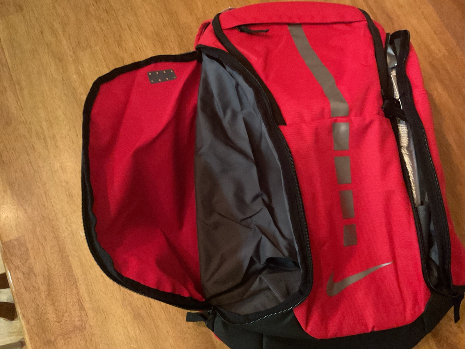 Nike Hoops Elite Pro Basketball Backpack Red Black Silver School
